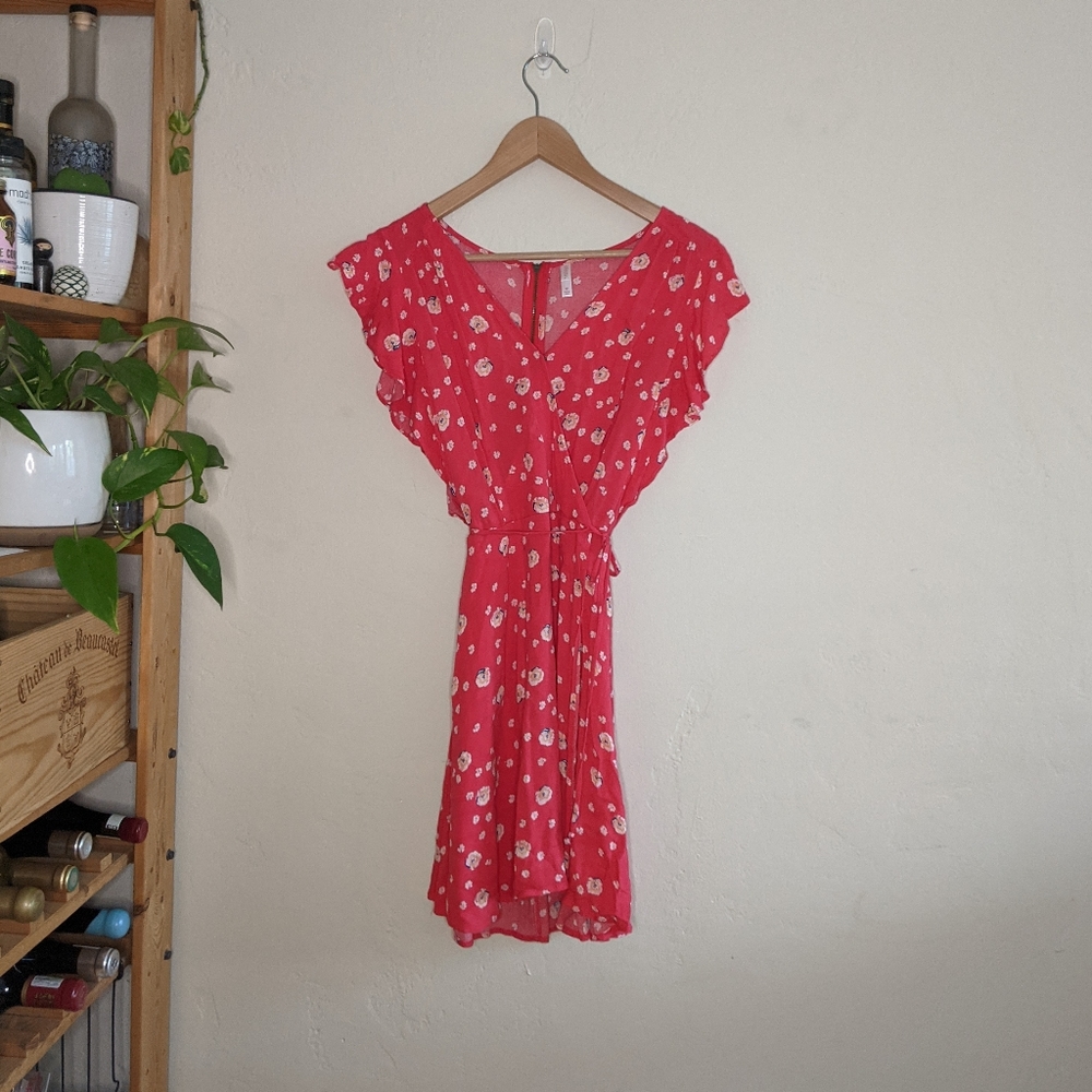 Floral Wrap Dress